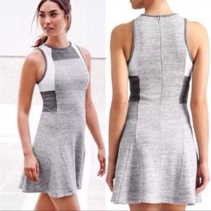 NWOT ATHLETA Derek Lam Colorblock Dress 10C Gray White XS